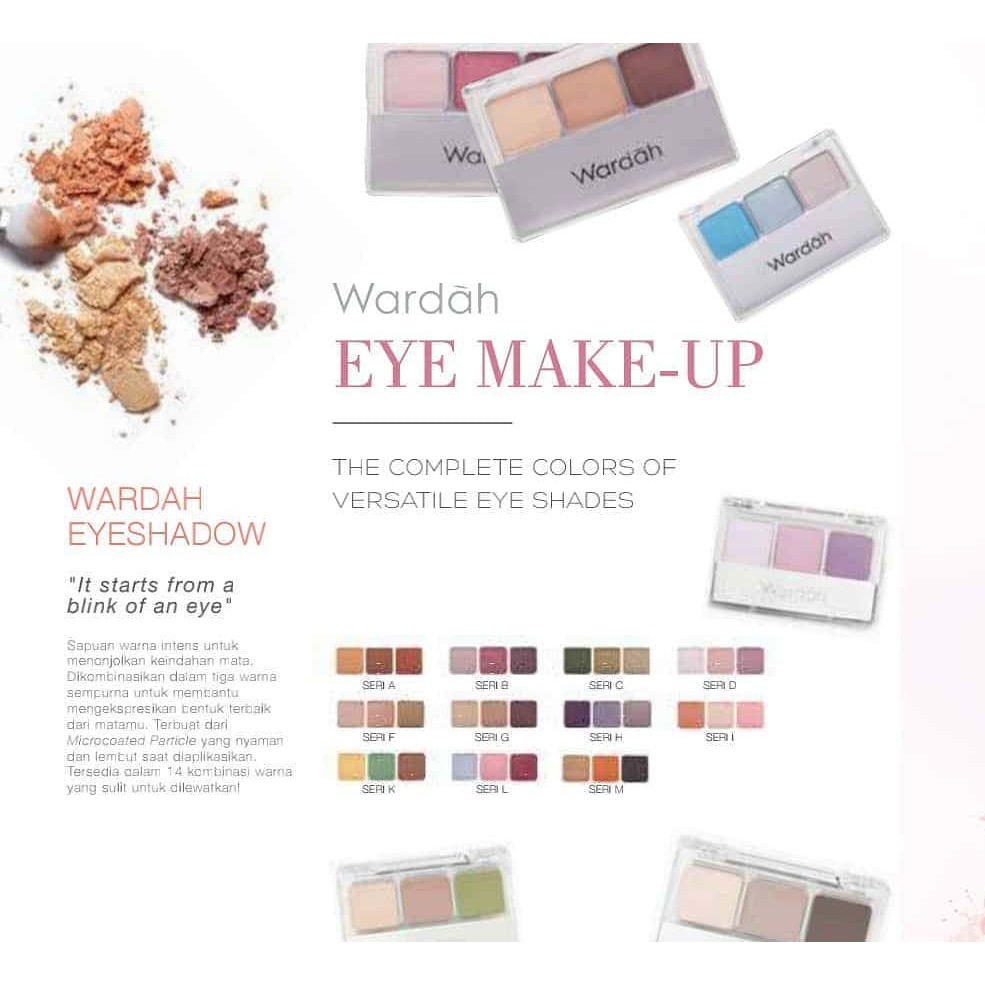 ❤ BELIA ❤ Wardah Eyeshadow Series | Classic Nude Colors Eye Shadow | Passionate | A - M Series 3.3g