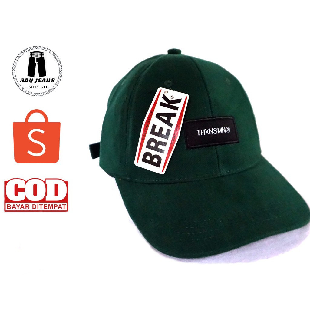 TOPI DISTRO PRIA/TOPI BASEBALL THANKSINSOMNIA LABEL HITAM