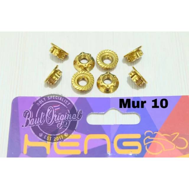 mur 10 new probolt gold mur baut 10 original heng thailand