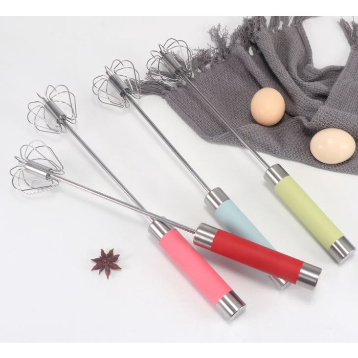 Kocokan telur hand whisker stainless semi otomatis murah whisk Ukuran Kecil