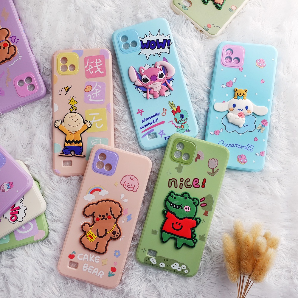 SOFTCASE 3D SAMSUNG A02 A22 A32 A52  A72 IPHONE 6S PLUS 7 PLUS X XR OPPO A15 A9 2020 RENO 6 5G REALME C20 VIVO Y20 XIAOMI NOTE 10 9 9 PRO CASING KARAKTER CASE 3D DISNEY