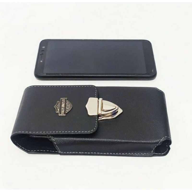 DOMPET HP PRIA UKURAN 5 INCI UNIVERSAL BLACK HD SPORTY