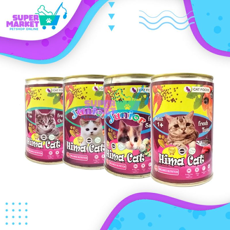 HIMA Cat Kaleng Makanan Kucing Adult/Junior 400gr