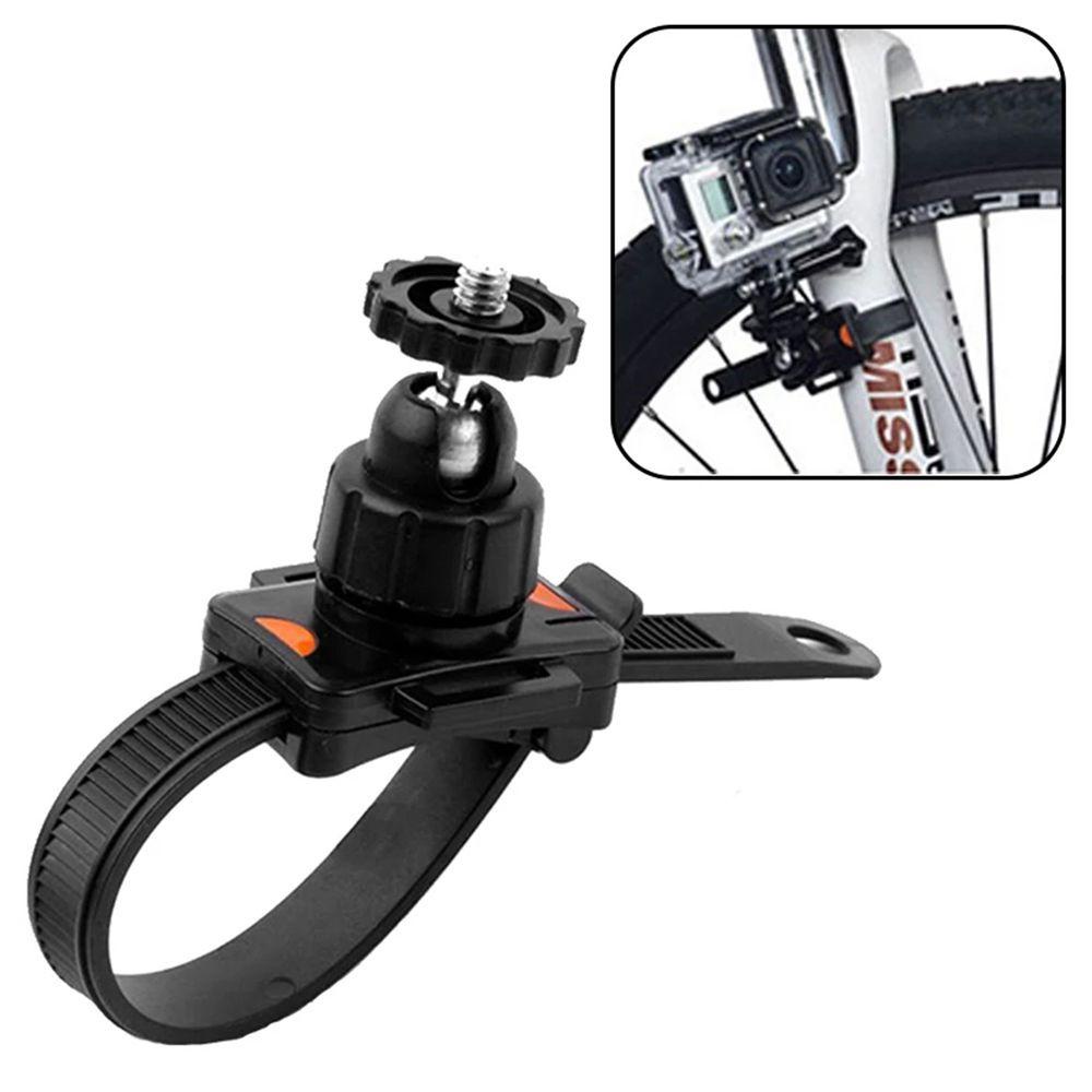 AUGUSTINA Gopro Klip Bracket Sepeda Motor Tahan Lama Untuk Gopro Hero7 6 5 4 3 Camcorder Aksesoris Belt Mount Holder