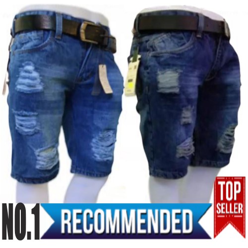 Celana Jeans Pendek Pria / Celana Jeans Sobek Pria / Celana Pendek Jeans Pria / Celana Pendek Denim 