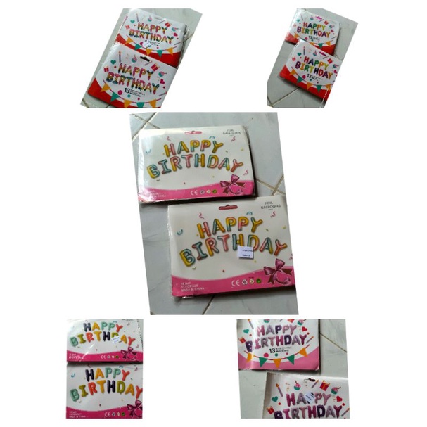 Jual Balon Foil Hbd Set Shopee Indonesia