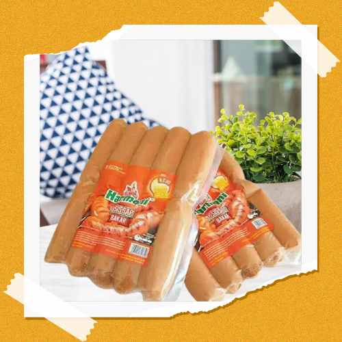 RV HARMONI SOSIS SAPI BAKAR KEJU 10 PCS 500 GR