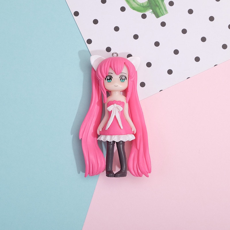 1pc Gantungan Kunci Boneka Action Figure Anime Sailor Moon Chibiusa Hino Rei Jupiter Bahan Resin Untuk Aksesoris Perempuan