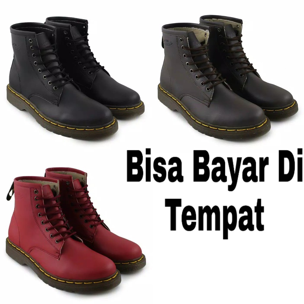 Sepatu Boots Dr Marteen Tinggi bisa bayar di tempat