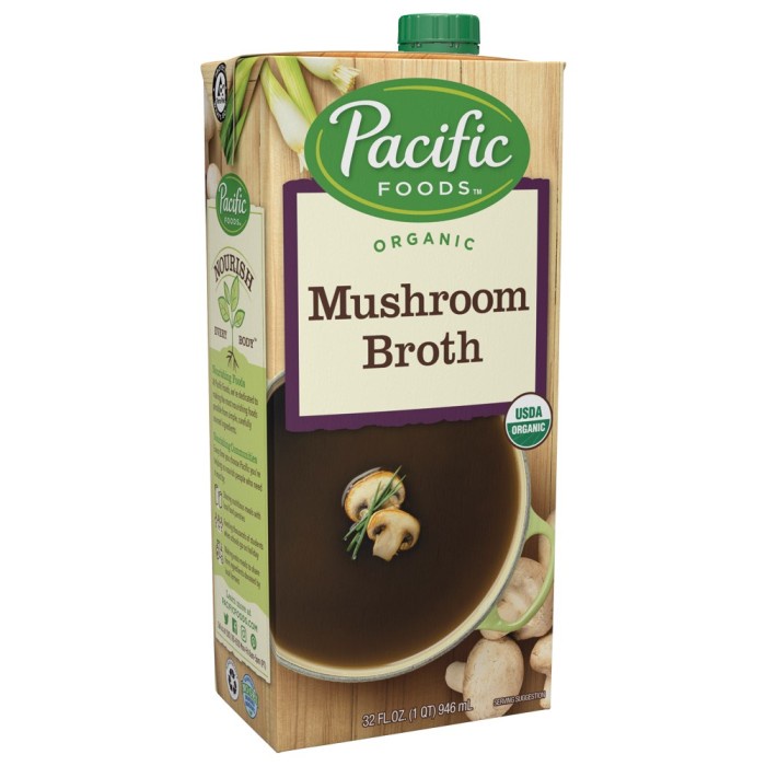 

PACIFIC ORGANIC MUSHROOM BROTH 946ML