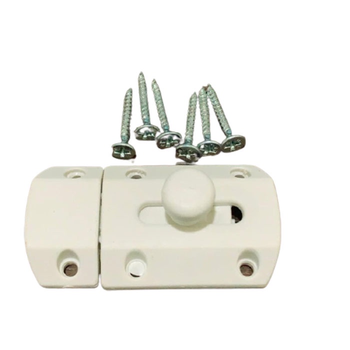 Grendel Selot Slot PVC Plastik Kunci Pintu