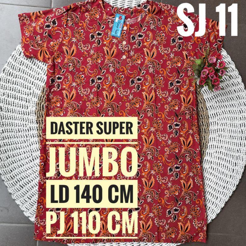 Daster ibu kiani super jumbo Ld 140 cm Murah / daster batik Big Size Premium