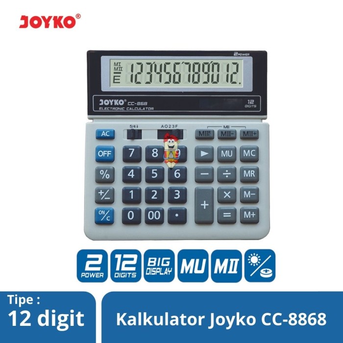 

Calculator Kalkulator Joyko Cc-868 12 Digits
