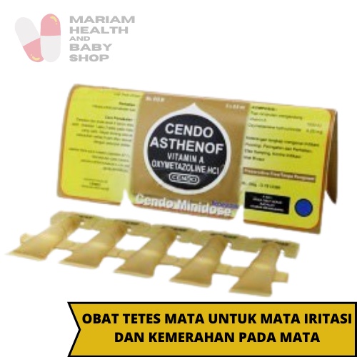 Cendo Asthenof Minidose 0.6 ml | Obat Tetes Mata | Meredakan Iritasi