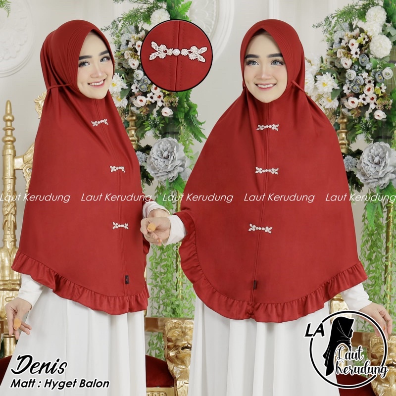 Hijab Danish laut kerudung / Jilbab Syari Jumbo / Kerudung Khimar Instan Pet Antem bahan jersey supe