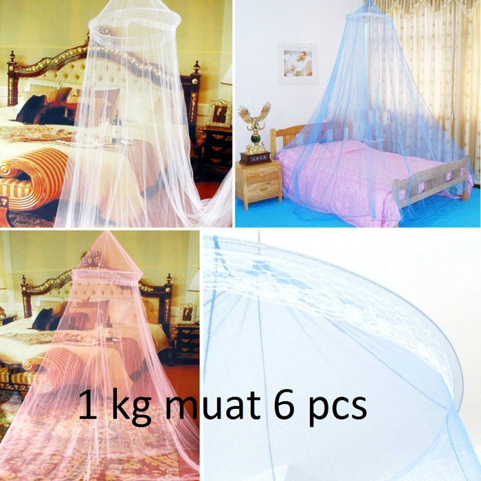 DISKON    Kelambu Gantung Kamar tidur bulat Kasur Praktis Modern anti nyamuk