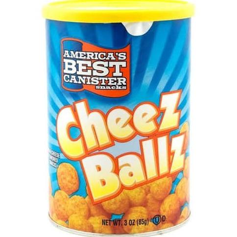 

Ready stock] Cheez ballz america's best canister snacks 85 gr import USA ORIGINAL