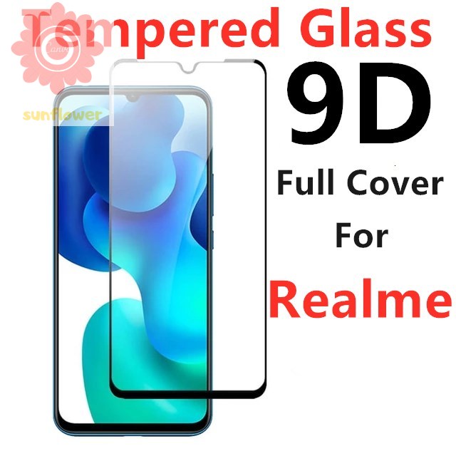 Pelindung Layar Tempered Glass 9d Untuk Realme C21 C21Y C25Y 8 8PRO C15 C11 C12 C17 7 7i 6i 6 C1 C2 5 5s 5i C3