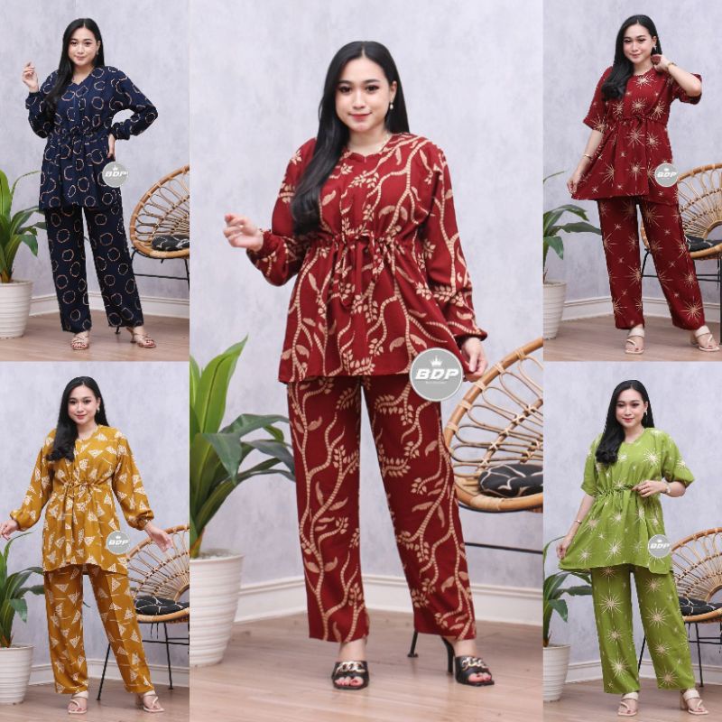 Daster Cp Arabian Set Baju Dan Celana Renda Atasan Lengan Panjang Dan Lengan Pendek Halus Adem Terla