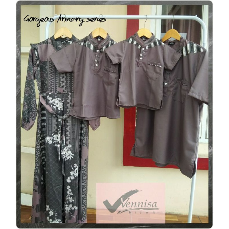 [PO] Family Set_Gorgeous Armany Silk by Vennisa Hijab