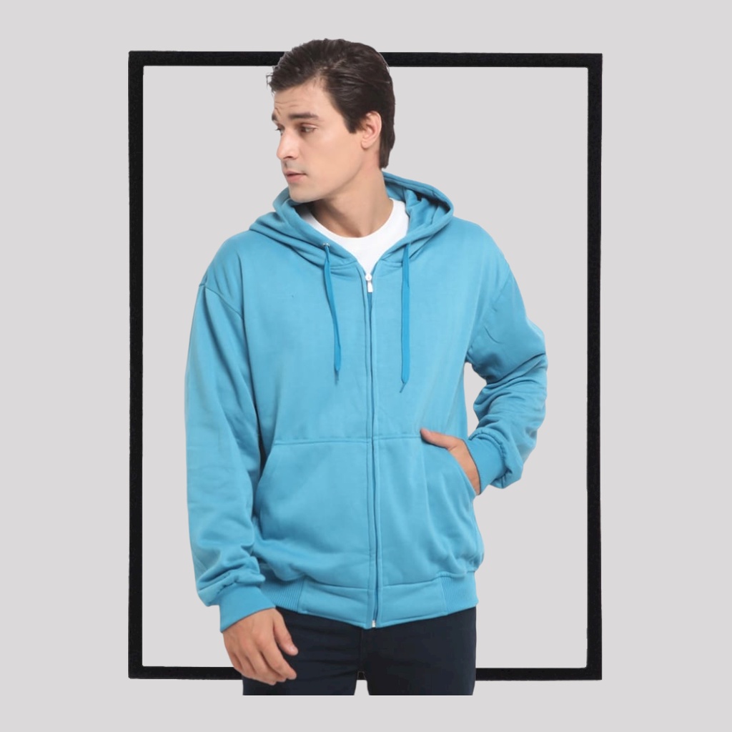 Sweater_id Hoodie Zipper Turkis Polos Unisex