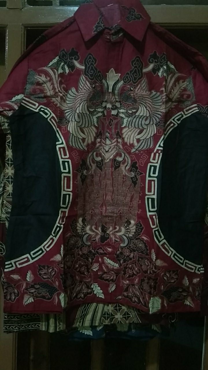 Grosir Batik Hrb026 Kenongo Kemeja Tosca Pendek Pekalongan Padi M L Xl Sogan Prin Halus Kemeja Batik