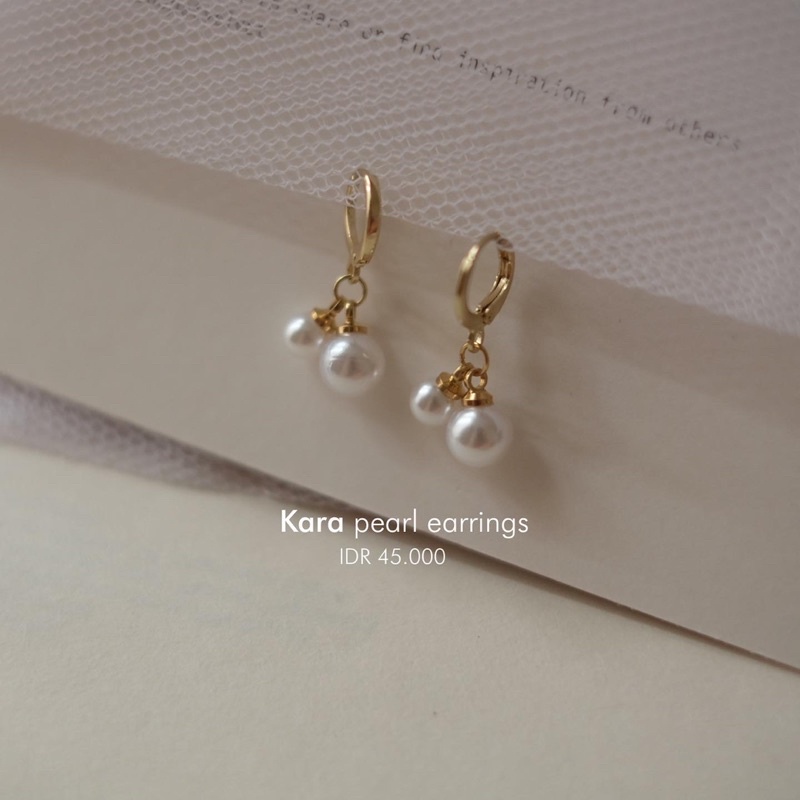 Ark.co - Kara earrings anting mutiara