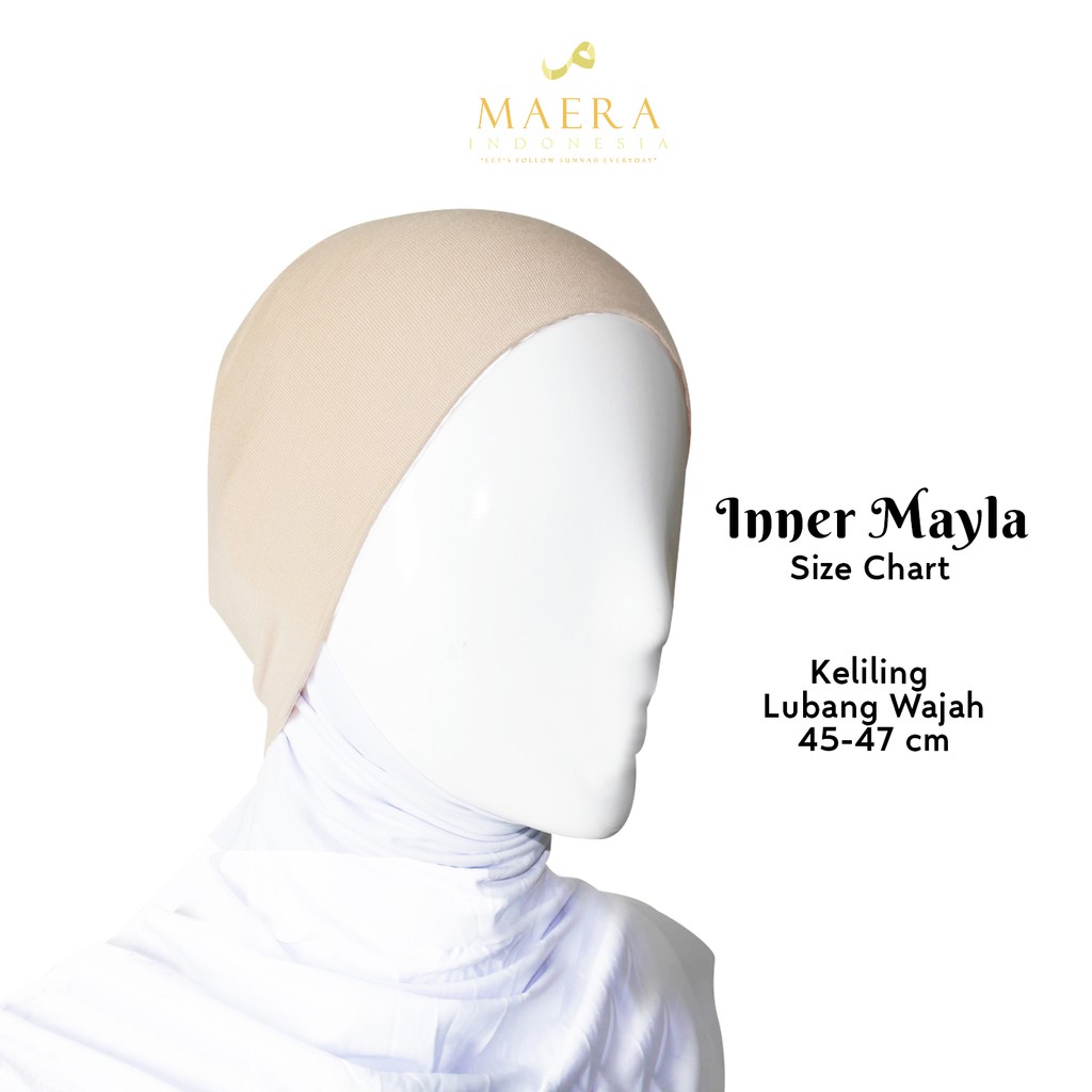 Ciput Inner Hijab Bandana Basic Adem Bahan Kaos Rayon Premium  MAYLA by Maera Indonesia