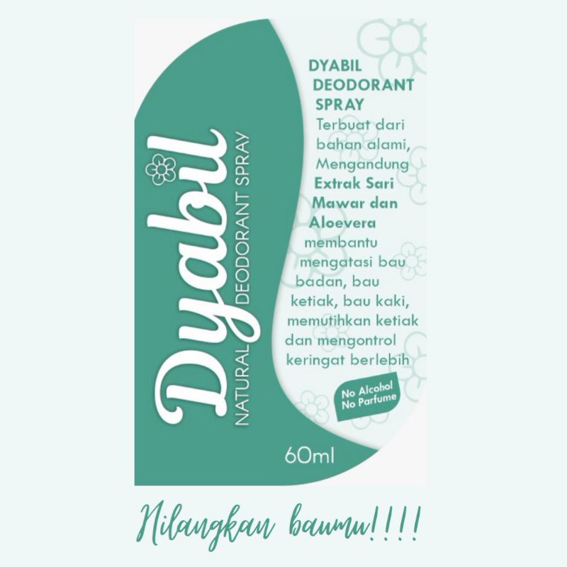 Deodorant Spray Herbal Ampuh atasi Bau Badan Keringat Berlebih