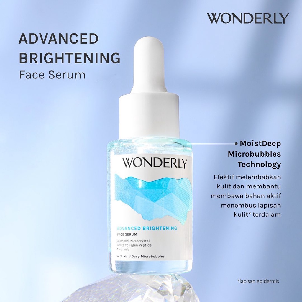 WONDERLY Skincare Indonesia / Face Care Cleanser Facial Wash Toner Essence Mist Serum Day Night Eye Gel Mask Sunscreen Moisturizer / Body Cream Scrub Lotion Butter Exfoliating Soap Parfume / Hair Shampoo Conditioner Lip Balm Skin Treatment Perawatan Kulit