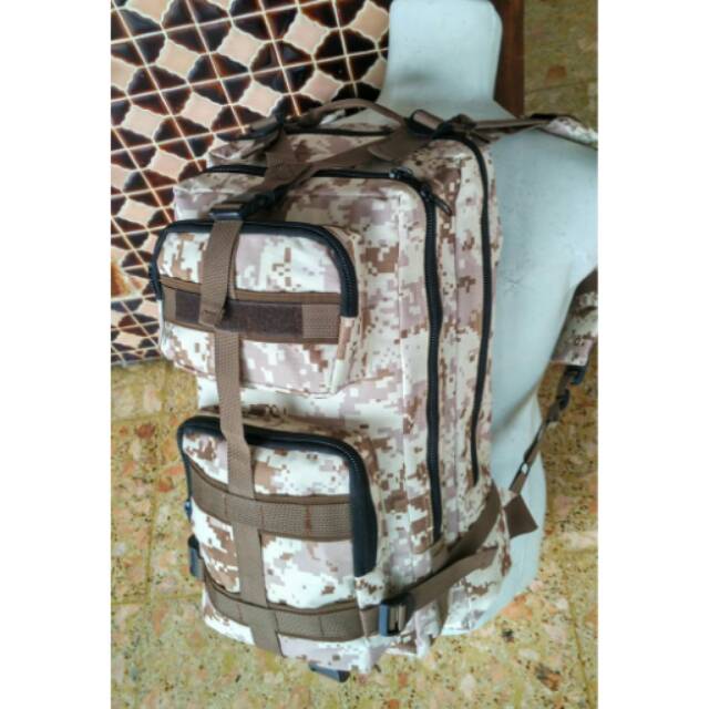 Tas Ransel Lebanon Loreng Gurun/ Tas Punggung/ Ransel