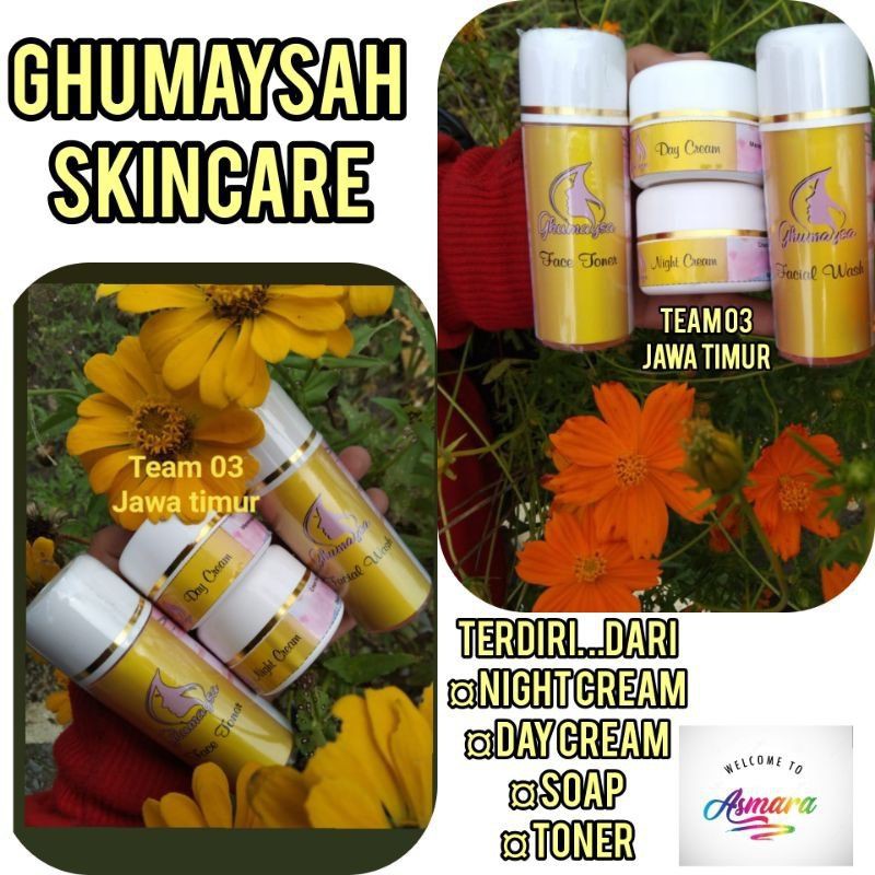 CREAM WAJAH GHUMAYSAH SKINCARE TERVIRAL (kemasan baru dari ghuma)