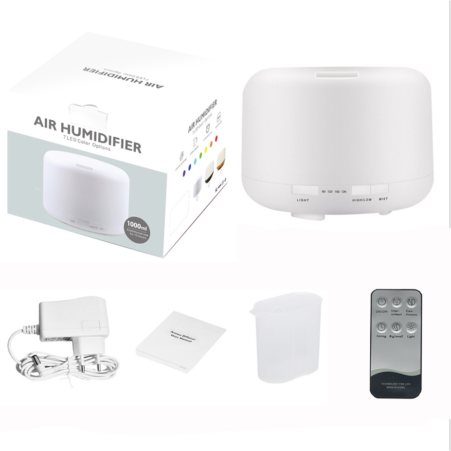 CINSEER humidifier air 1000ml aromaterapi diffuser dengan remote (tidak free oil)-6