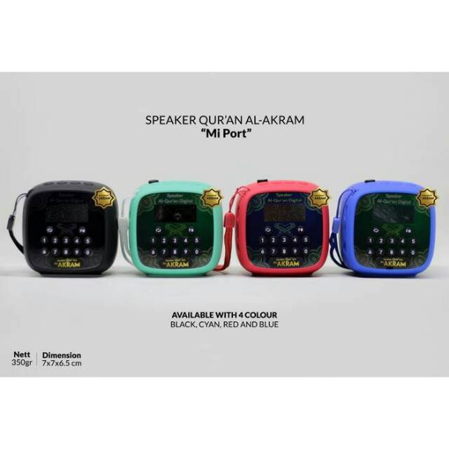 Speaker Alquran Bluetooth Portable Audio Murattal Miport Al Akram Aghnia