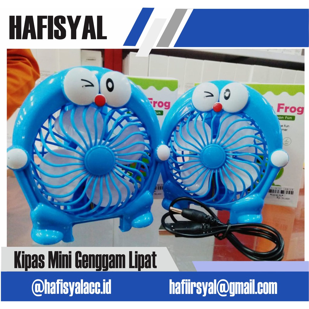 Kipas Genggam Lipat Portable Doraemon | Kipas Genggam Murah | Kipas Mini Lipat | Kipas Portable