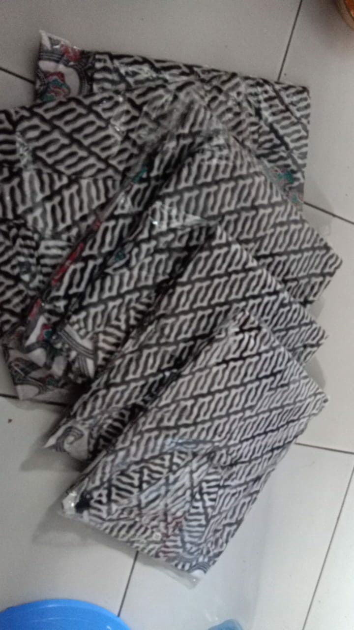 Batik Couple Keluarga Sania Ruffle Ori Ndoro Jowi Dnt Motif Morena