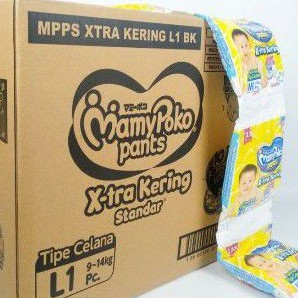 MAMYPOKO PANTS EXTRA KERING ISI 10SACHET UKURAN S/M/L/XL.