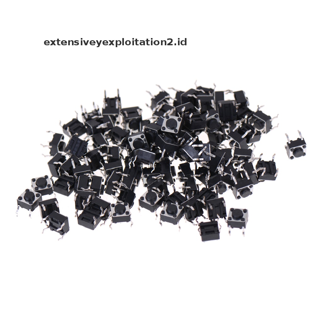 100pcs 6x6 X 4.5mm Panel Momentary Tactile Tactile