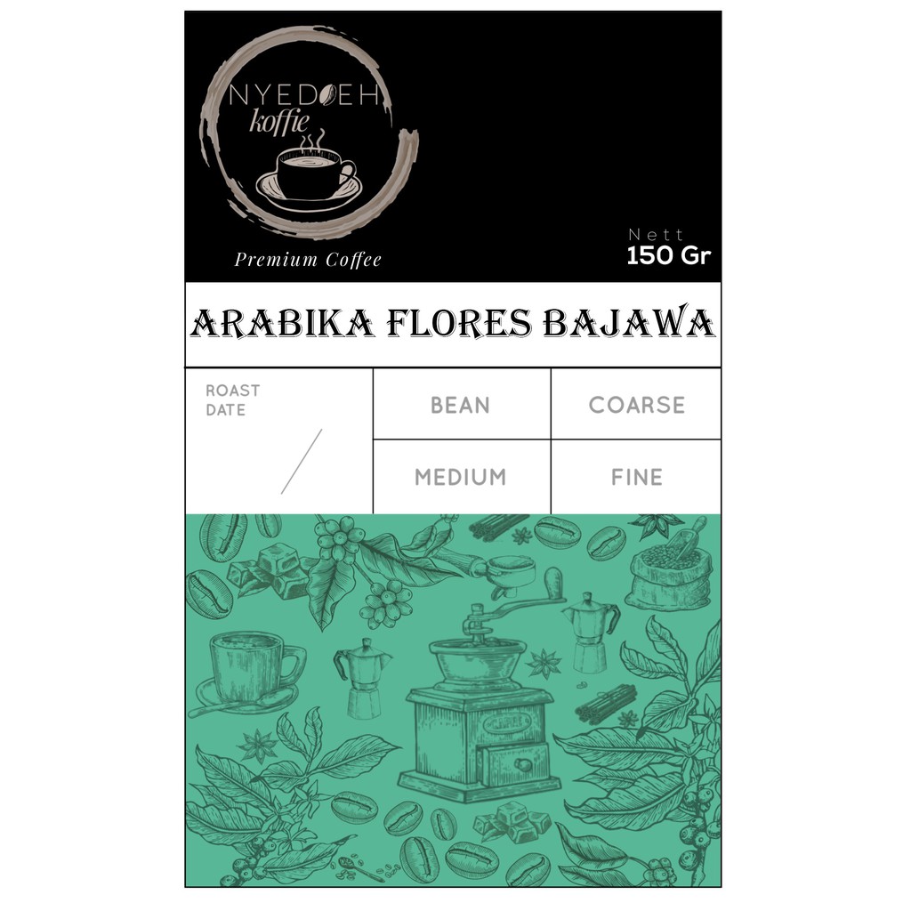 

KOPI ARABIKA FLORES BAJAWA 150 GR GRAM ARABICA BIJI BUBUK