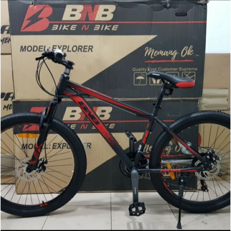 SEPEDA GUNUNG MTB BNB EXPLORE 26INCH BLACK RED