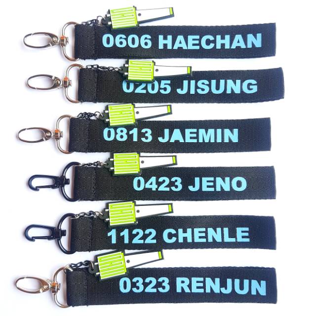 NCT DREAM Strap kpop name keychain keyring lanyard light stick