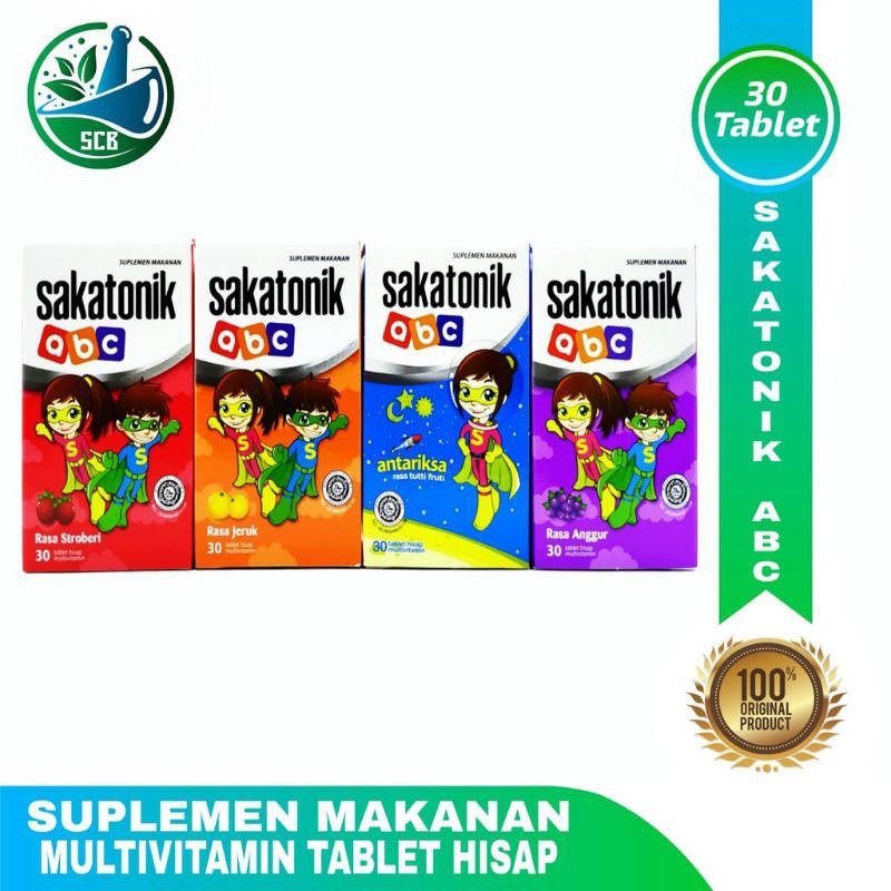 SAKATONIK ABC GUMMY ISI 30 TABLET, MULTIVITAMIN UNTUK ANAK BERKUALITAS~ORIGINAL 100%