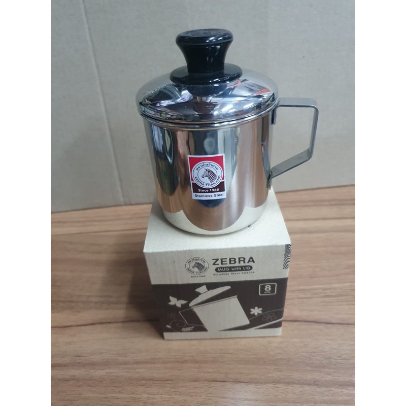 Zebra mug tutup stainless steel Zebra