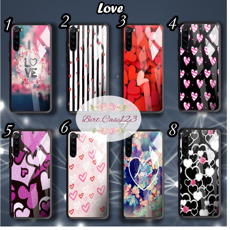 back case glass LOVE Realme C1 C2 C3 U1 2 3 5 5i 5s 6 X Xt C11 C15 C12 7 7i pro BC4966