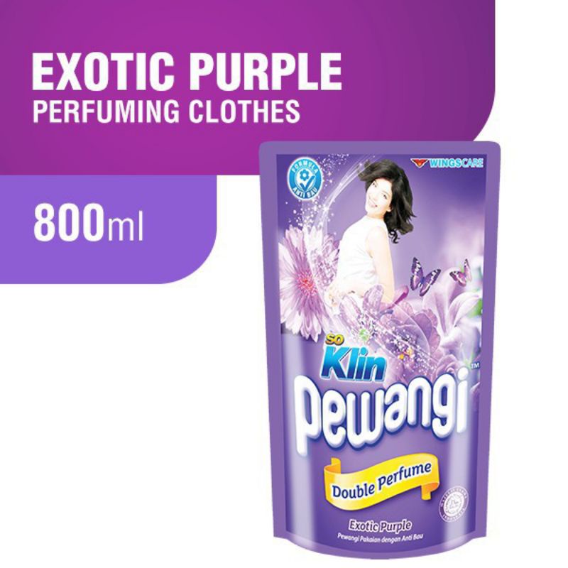SO KLIN PEWANGI DOUBLE PARFUM 800ML / SOFTENER SO KLIN / PELEMBUT PAKAIAN