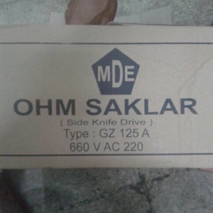 PERTUKANGAN PERLENGKAPAN LISTRIK OHM SAKLAR 125A MDE / OHM SAKLAR 125 A / GZ 125 A MDE
