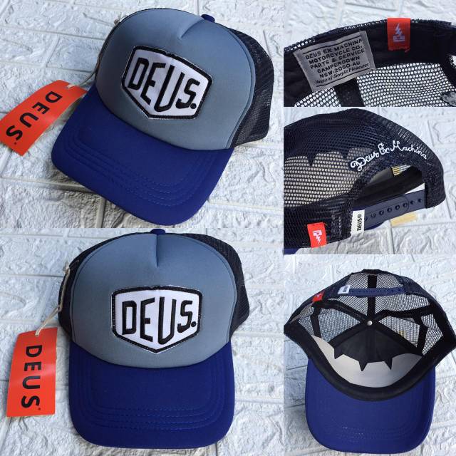 Topi deus bayland trucker blue original