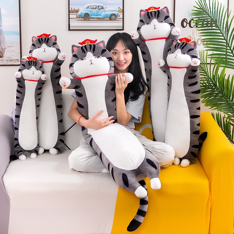 Boneka Furya Kucing Panjang Hoki Bahan Plush