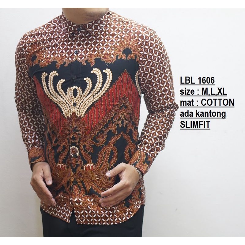 KEMEJA MODERN / BATIK PRIA SLIMFIT ORIGINAL LB570