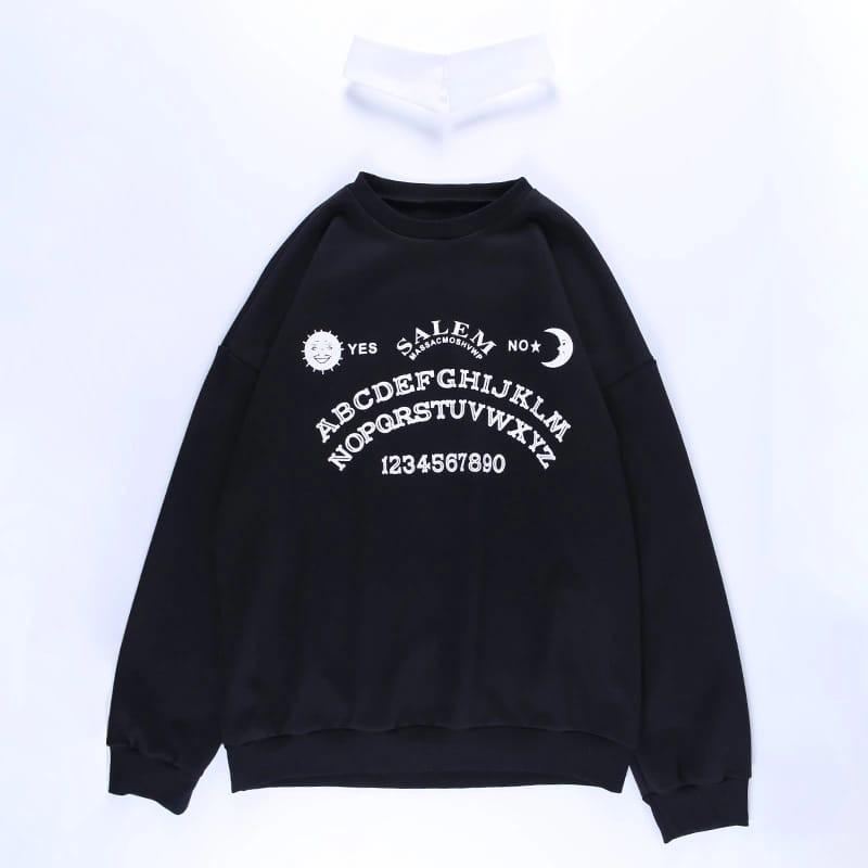 Salem Black Sweater hoodie wanita model terbaru